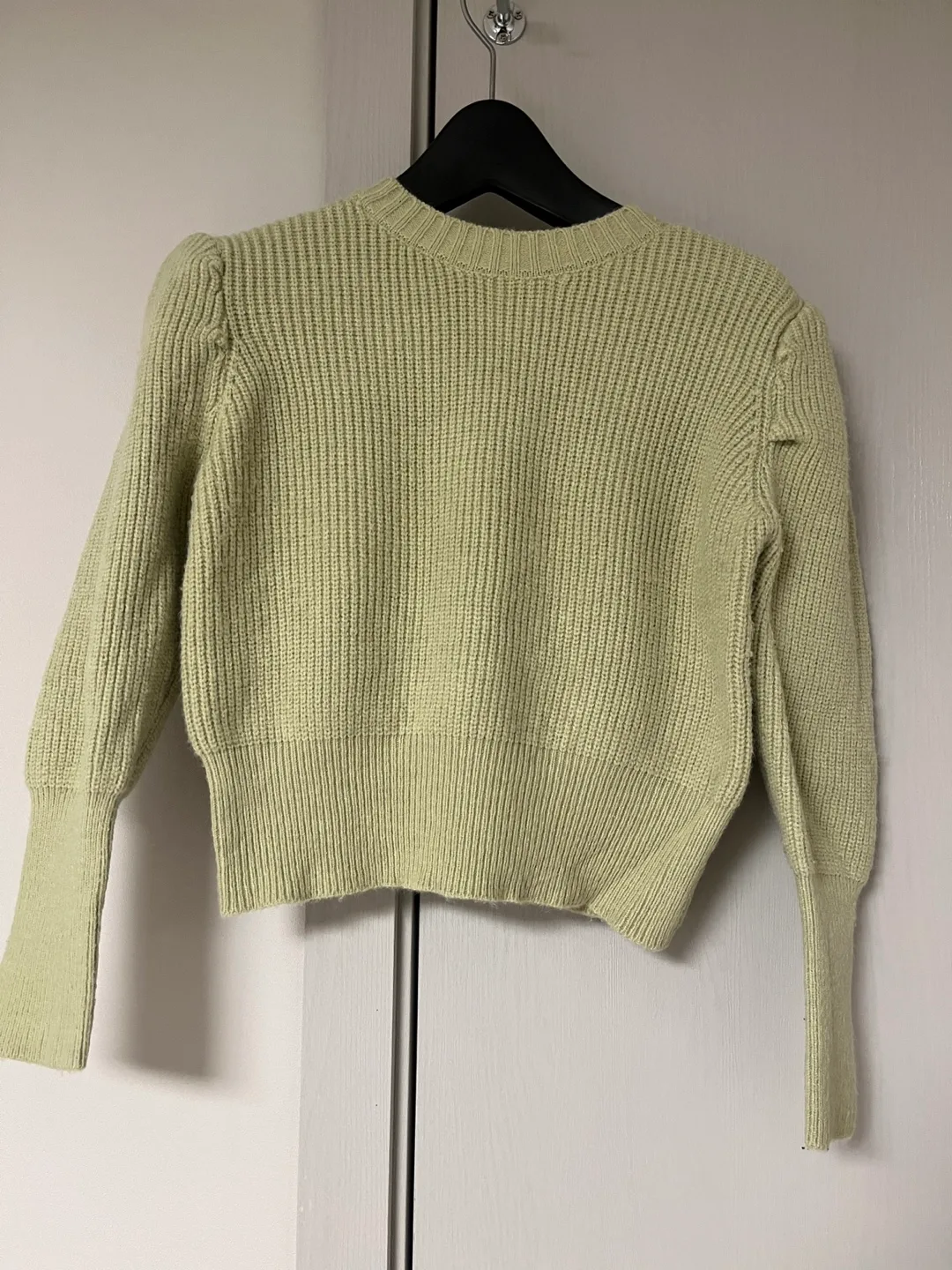 (구매자 나눔용) 중고 - 연두 크롭니트