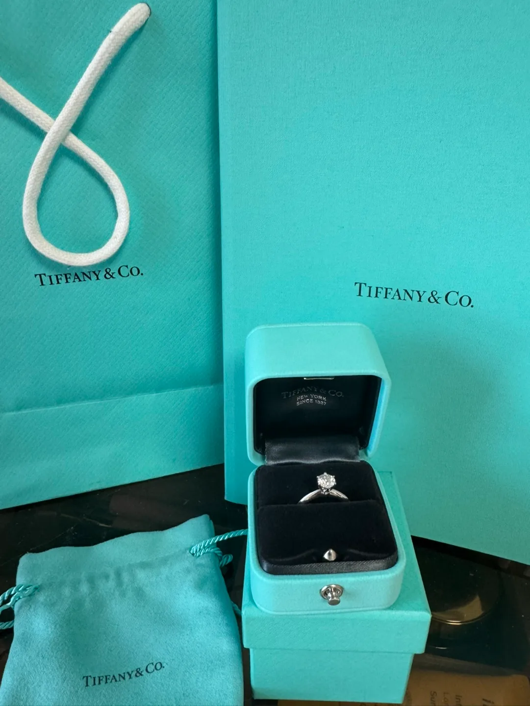 티파니 6부 다이아몬드 반지