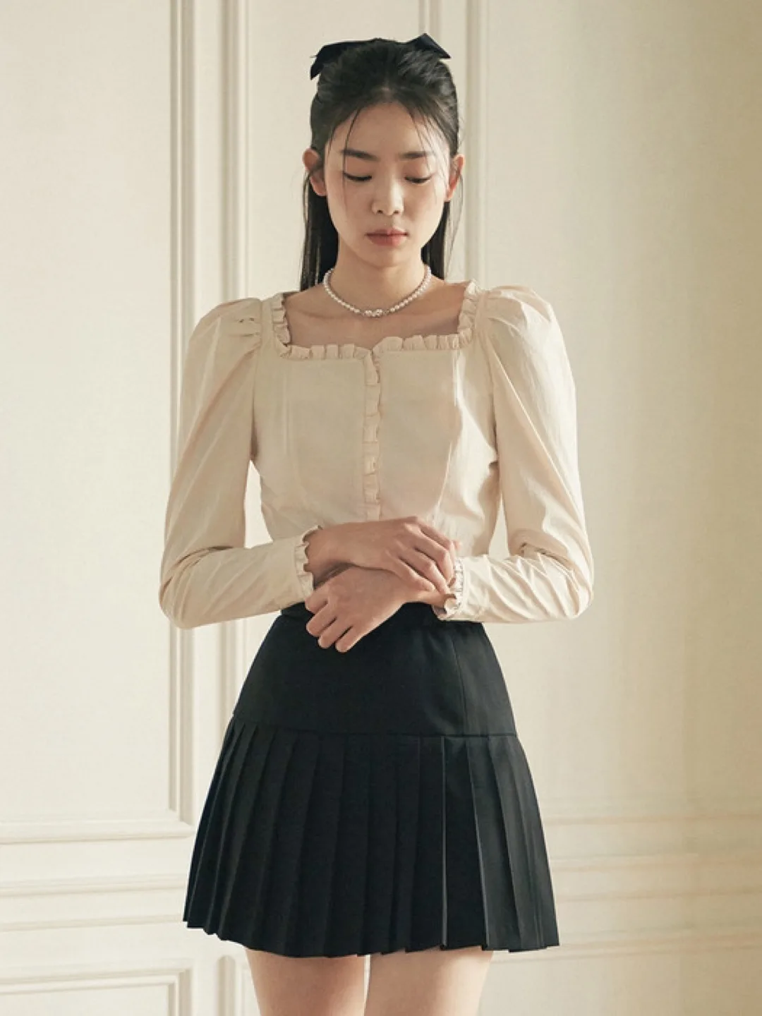 플로움 다프네 블라우스 s (새상품, 택있음)
