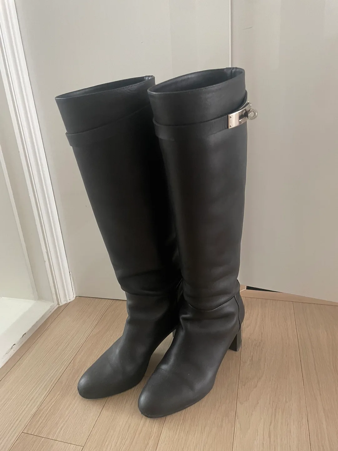 에르메스 캘리 점핑 부츠 힐 사이즈 36