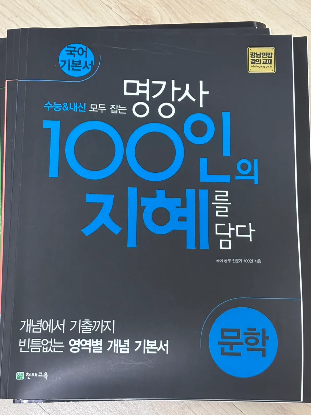 100인의 지혜 (문학,독서,화작,문법) 중고 판매합니다