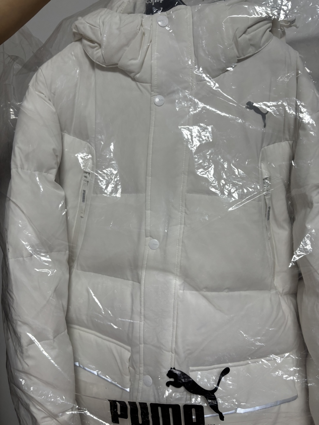 새제품] 퓨마 화이트 롱패딩