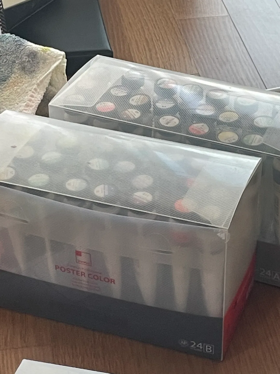 신한 포스터 칼라 24색 2개 세트 중고