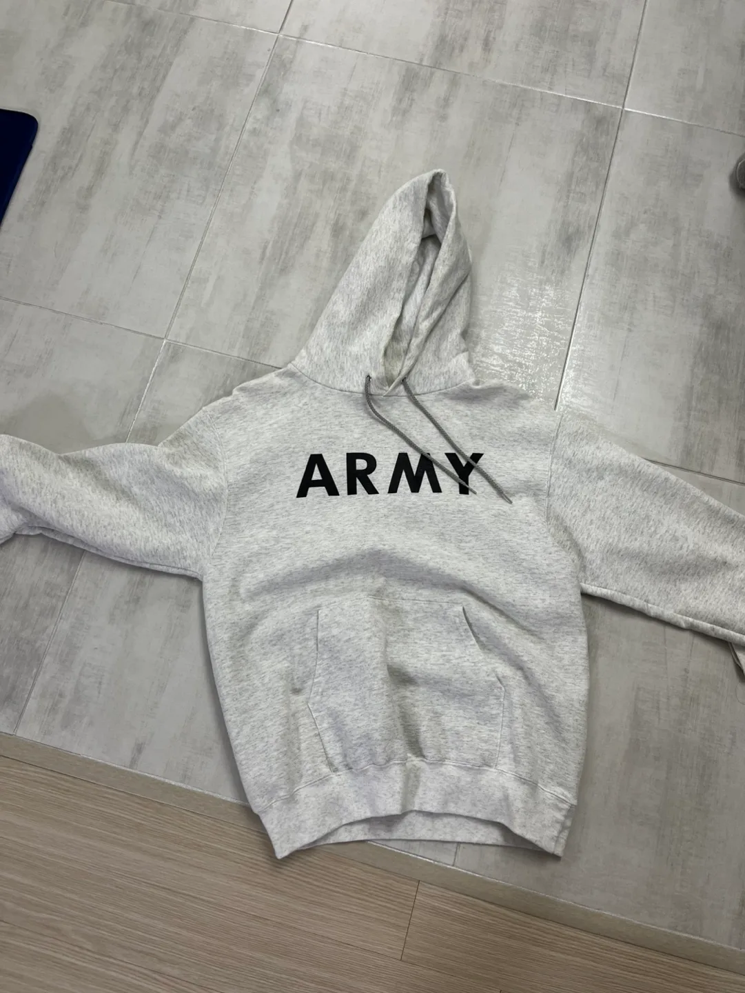 중고) 빈티지 (m) 챔피온 ARMY 후디 후드티 후드스웻 팝니다!