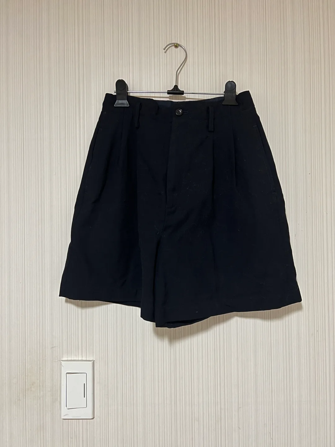 꼼데가르송 정장 반바지 , 네이비 s