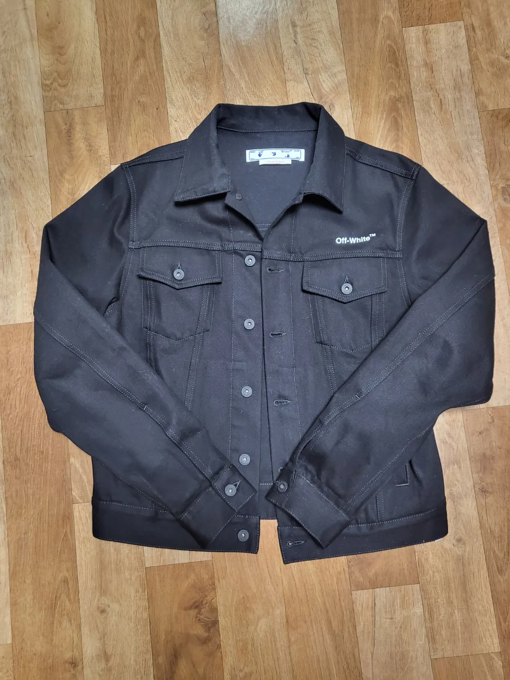 오프화이트 청자켓 S사이즈