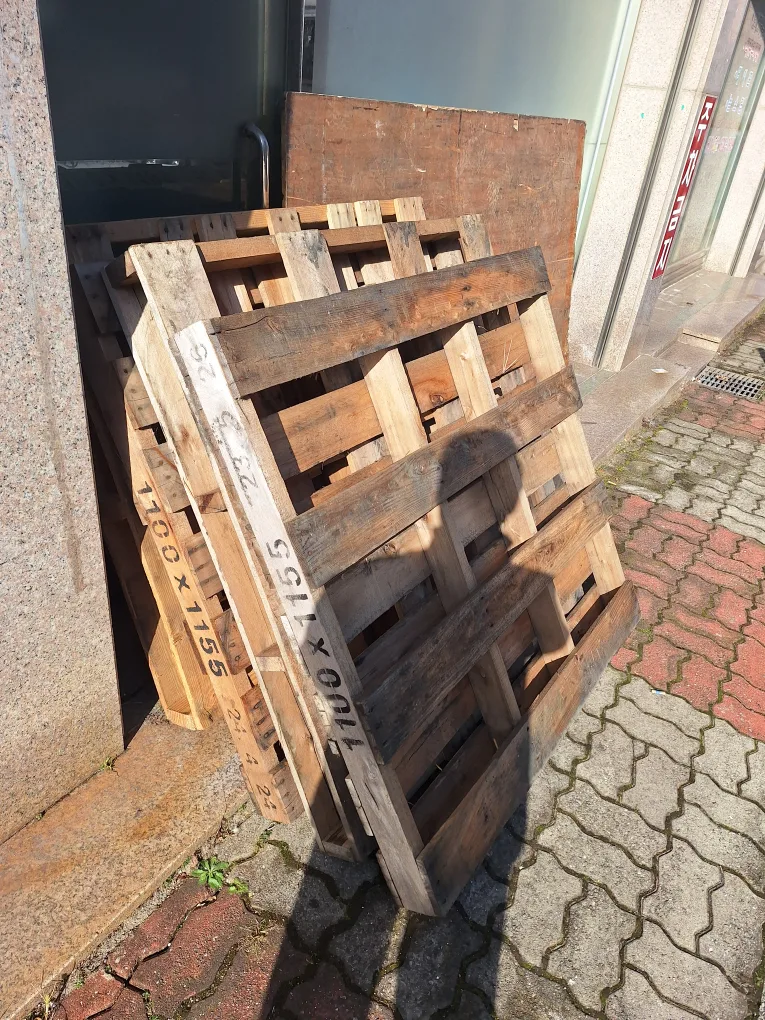 나무빠렛트 4개 중고하판 1개