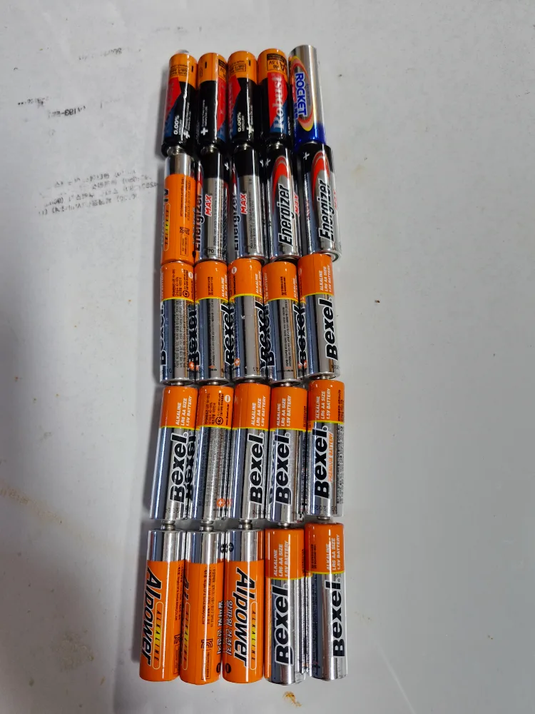 중고 건전지 25개