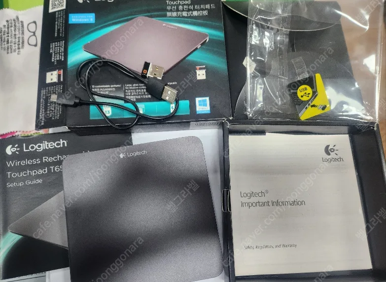 로지텍 무선 충전식 터치패드 T650 팝니다