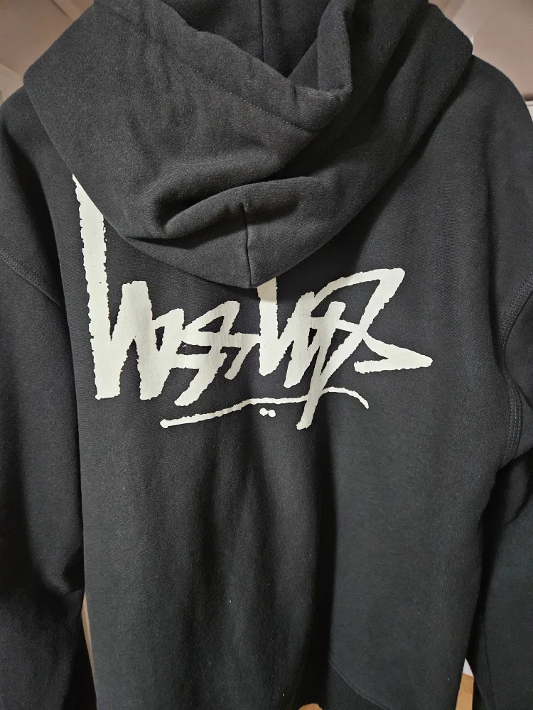 스투시 플립 후드집업 블랙 XL