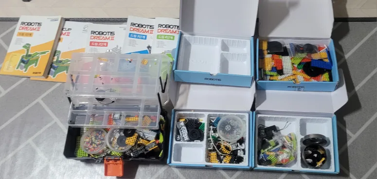로보티즈 드림2 1~4단계 (+ 로보로보 코딩로봇 로보키트 STEP1 중고