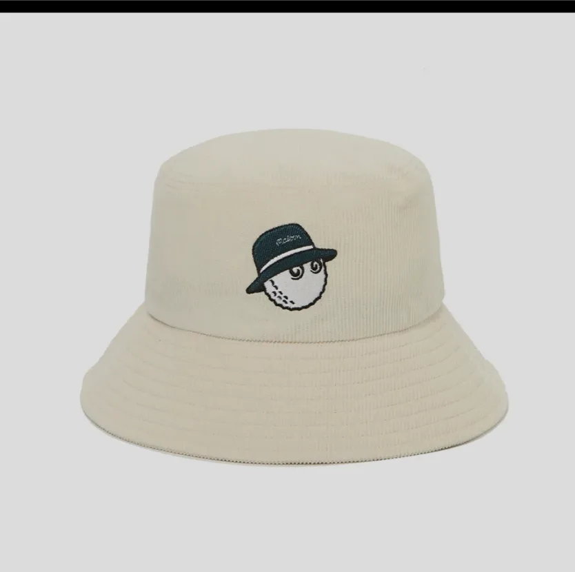 말본 모자 자수 버킷 햇 CREAM
