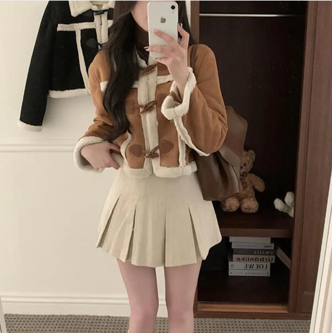 떡볶이 양털 무스탕