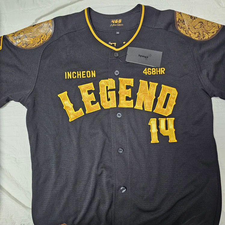최정 468 홈런 기념 유니폼 블랙 110 사이즈