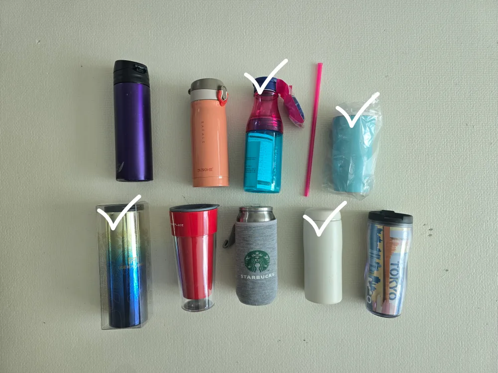 텀블러 새거 4개 나머지 중고 20,000원