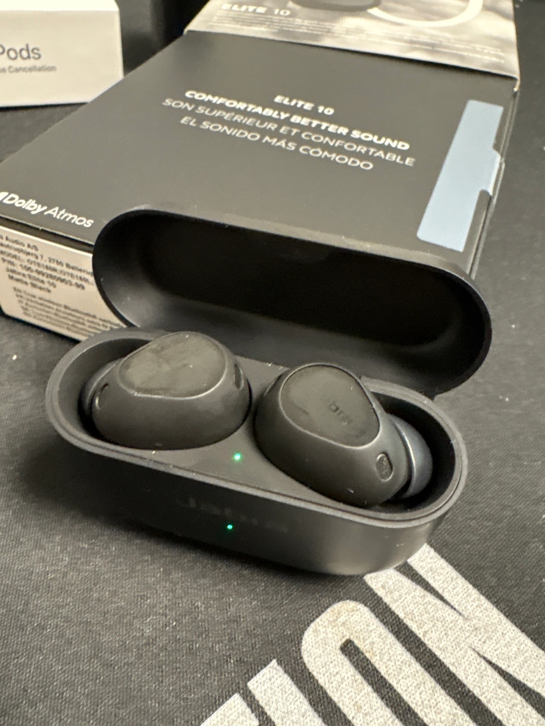 자브라 엘리트 10 매트블랙 블루투스 이어폰 풀박스 디지털기기