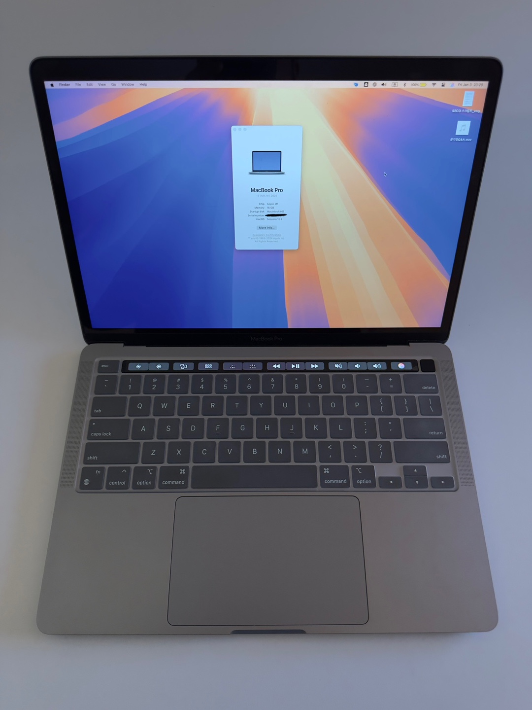 맥북프로 Macbook Pro M1 2020 13inch 16GB RAM 1TB SSD 풀박