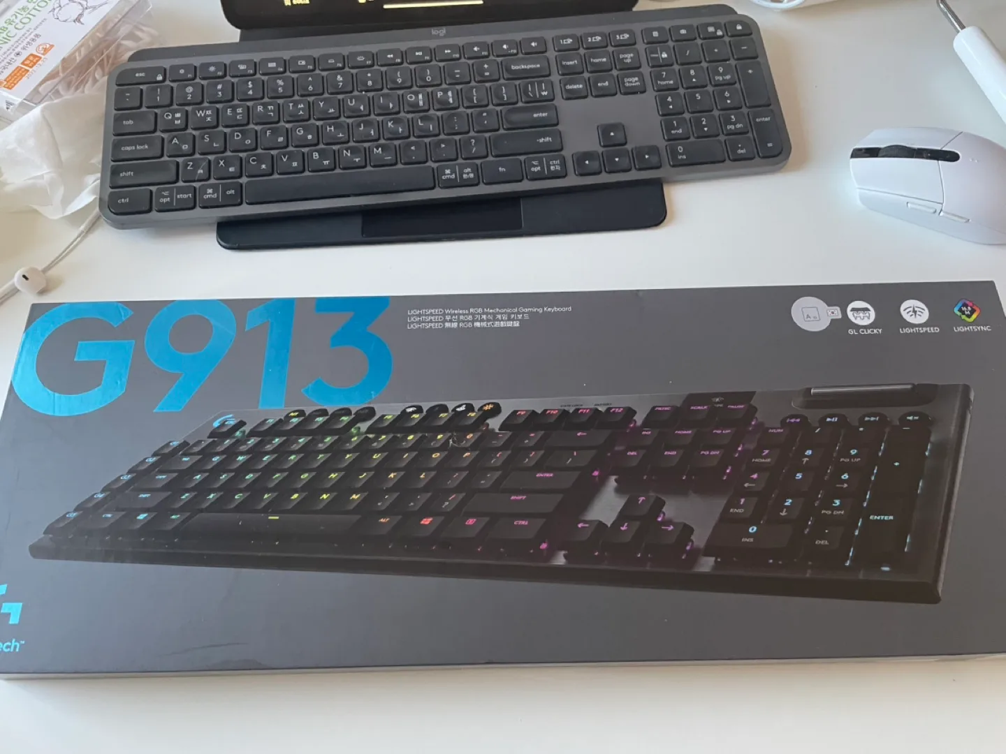 로지텍 g913 클릭키 중고 입니다