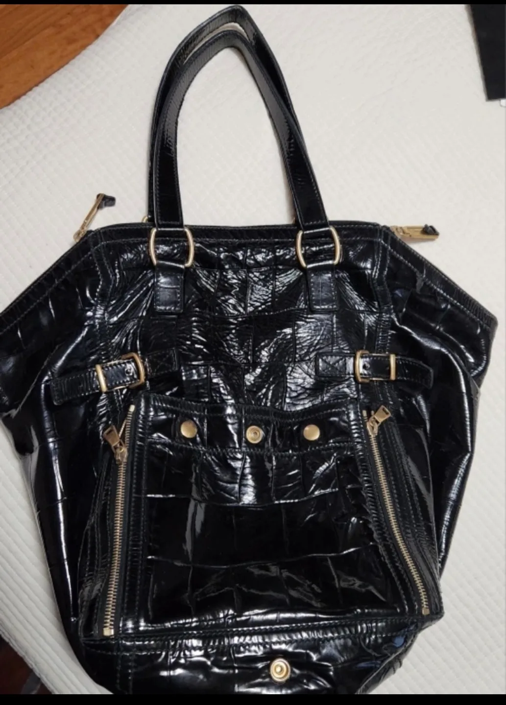 정품)입생로랑 다운타운백