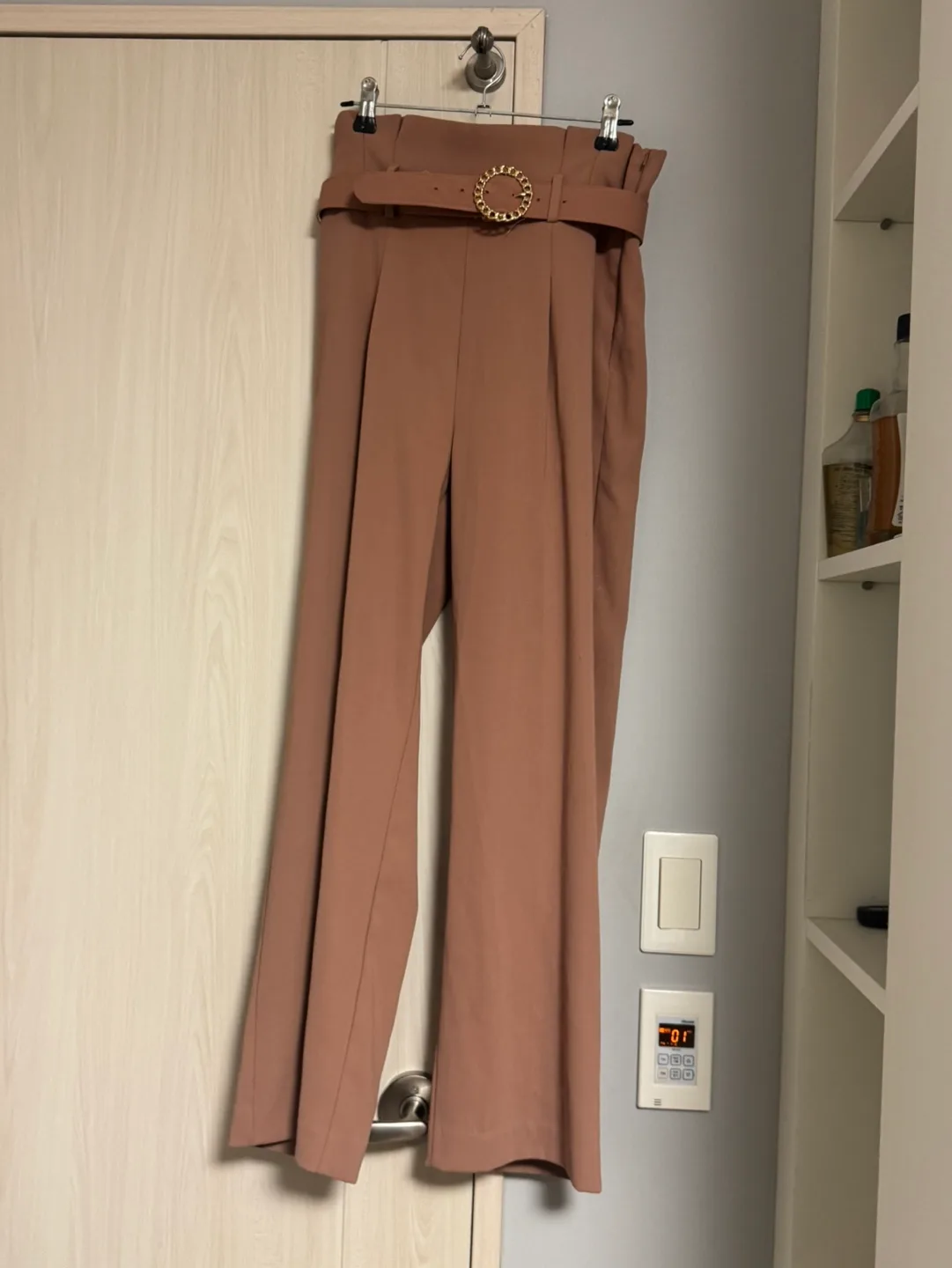 {여성의류} 벨트세트 하이웨스트 팬츠