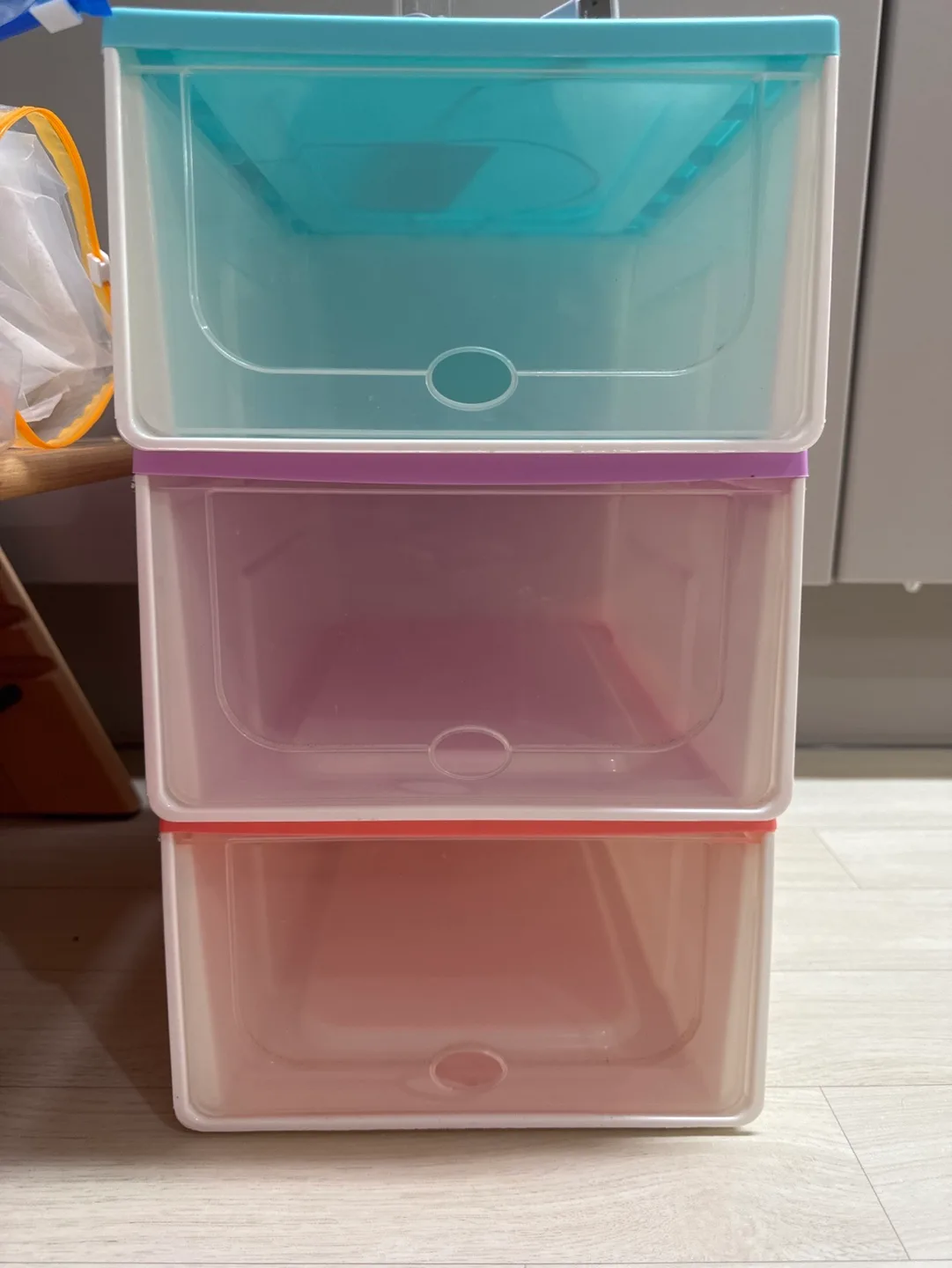 [수납]플라스틱 수납함 3개 세트