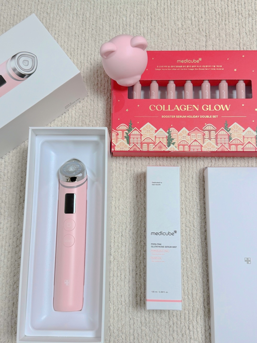 2번가격내림)메디큐브 부스터프로 핑크에디션 (3번사용)