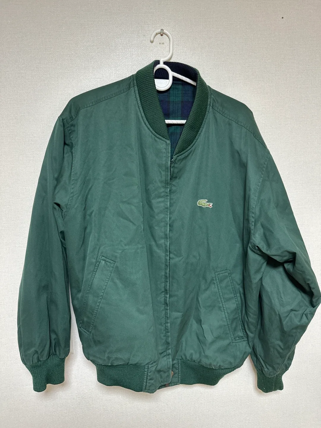 라코스테 그린 리버스 자켓 판매합니다(사이즈 100)