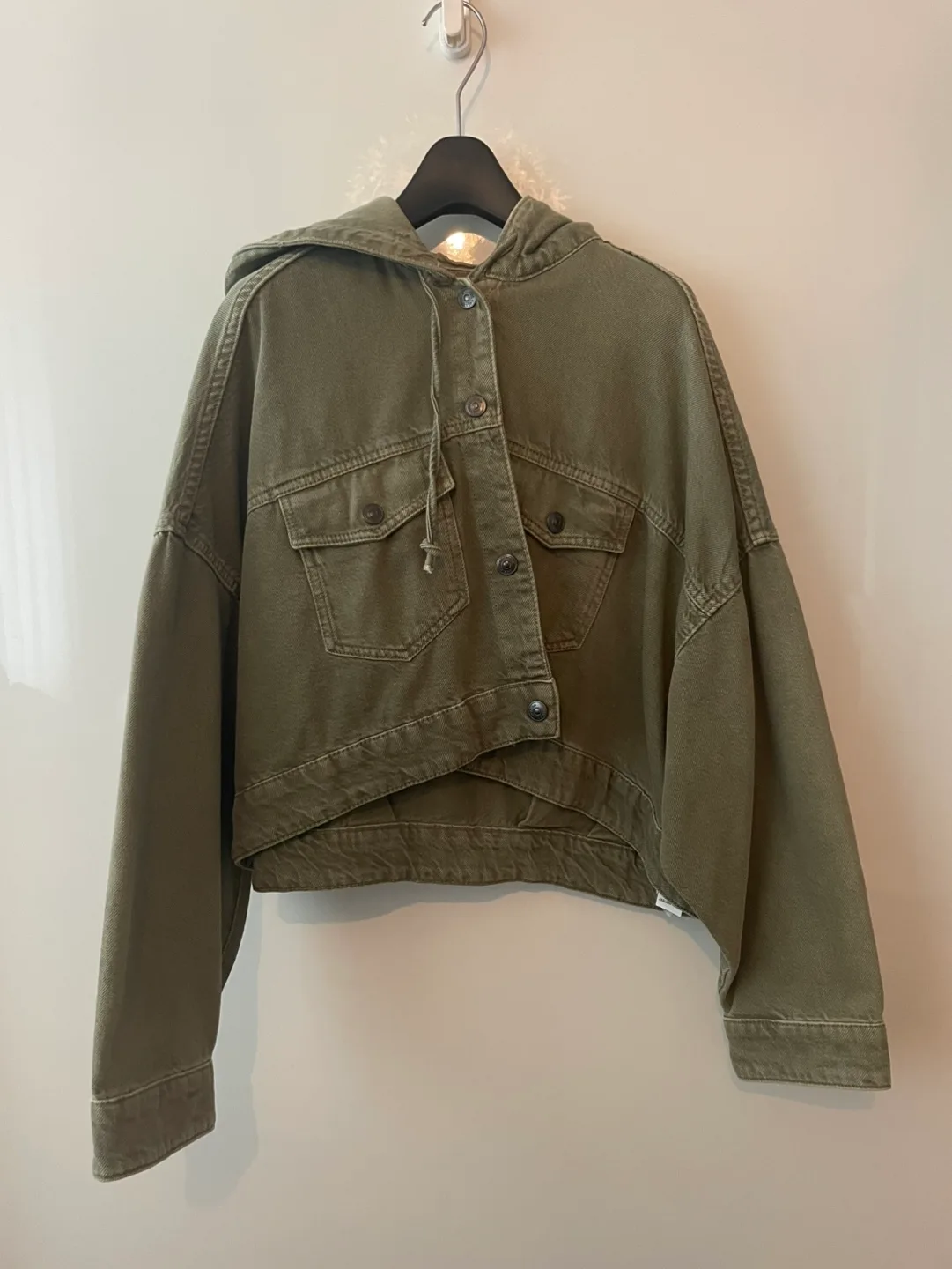 자라 숏 청재킷