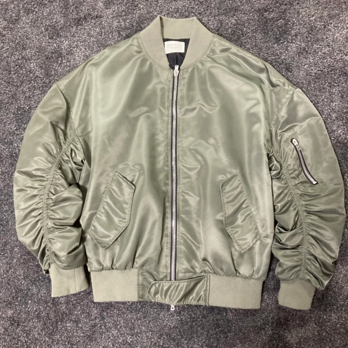 4th 센스x피어오브갓 한정판 봄버 자켓