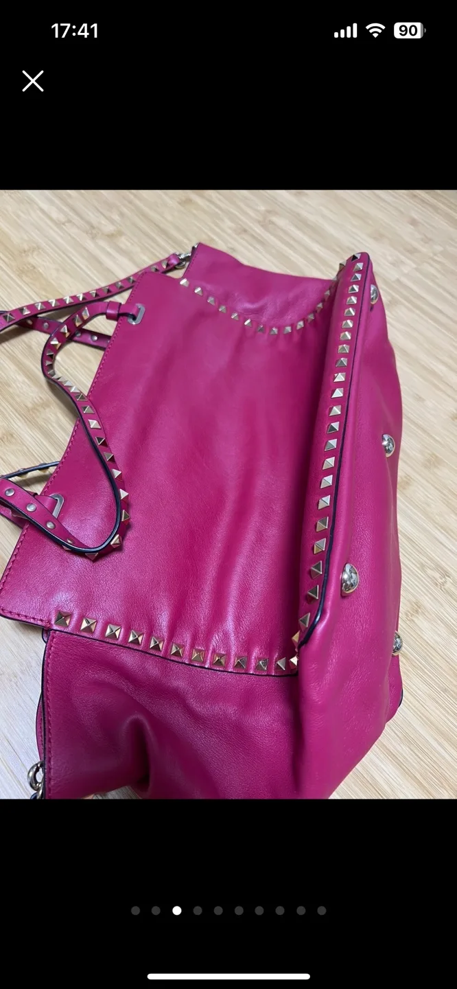 발렌티노 락스터드 토트백 핑크💝