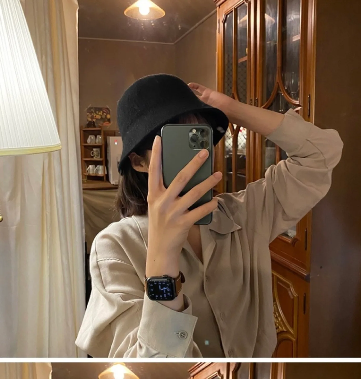 겨울 벙거지 버킷햇 미사용