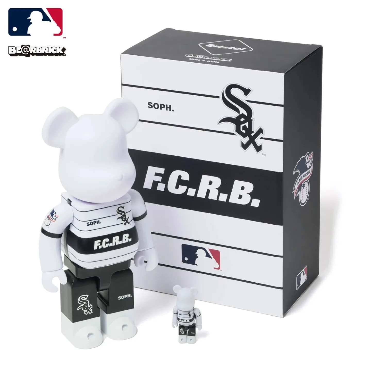 (한정판) 베어브릭 Bearbrick 400% MLB 2종 세트 400%+100%