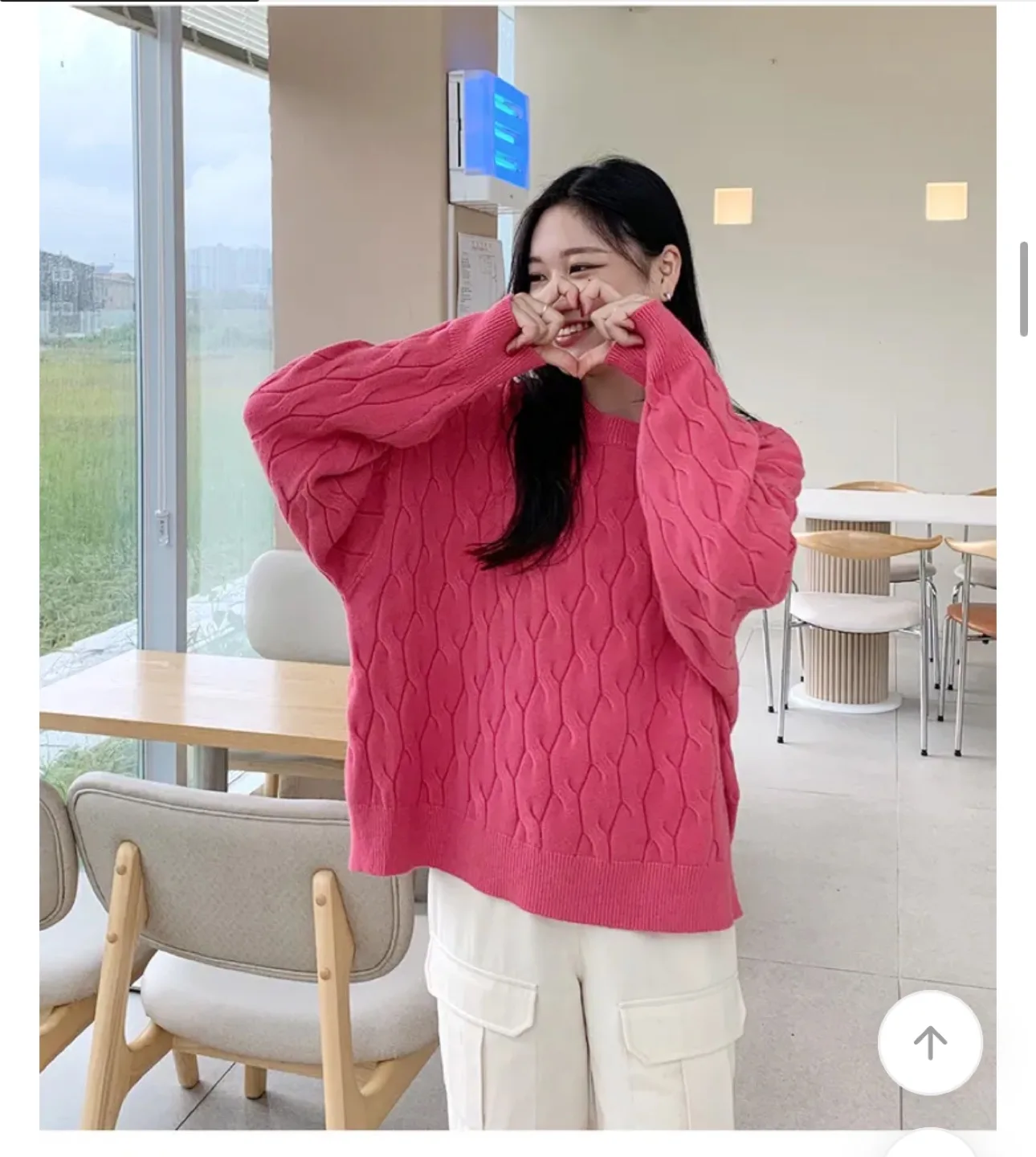 육육걸즈) 핑크 니트 새상품 팔아요