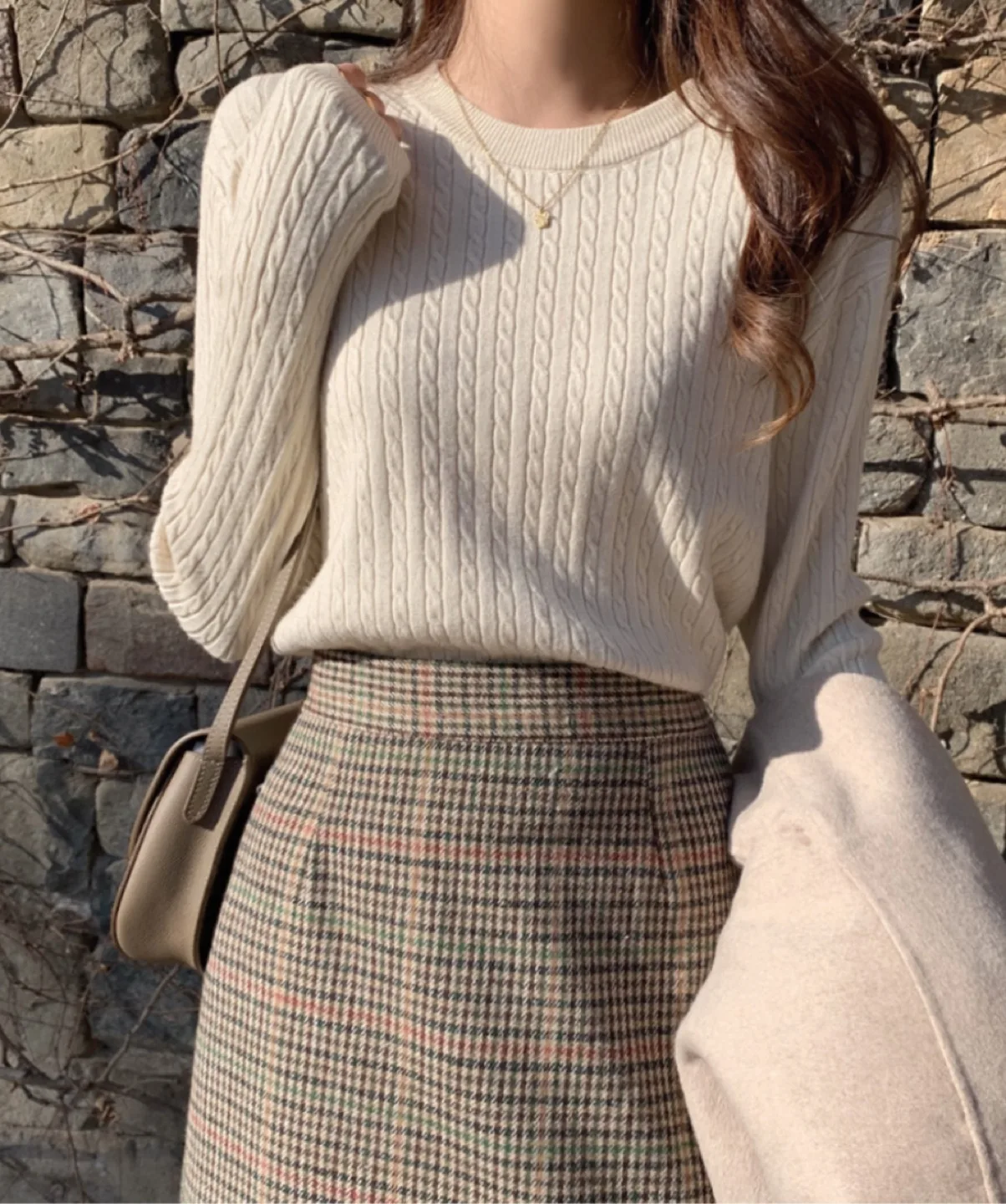 미개봉 새상품 꽈배기 라운드 니트 ❌중고아님❌