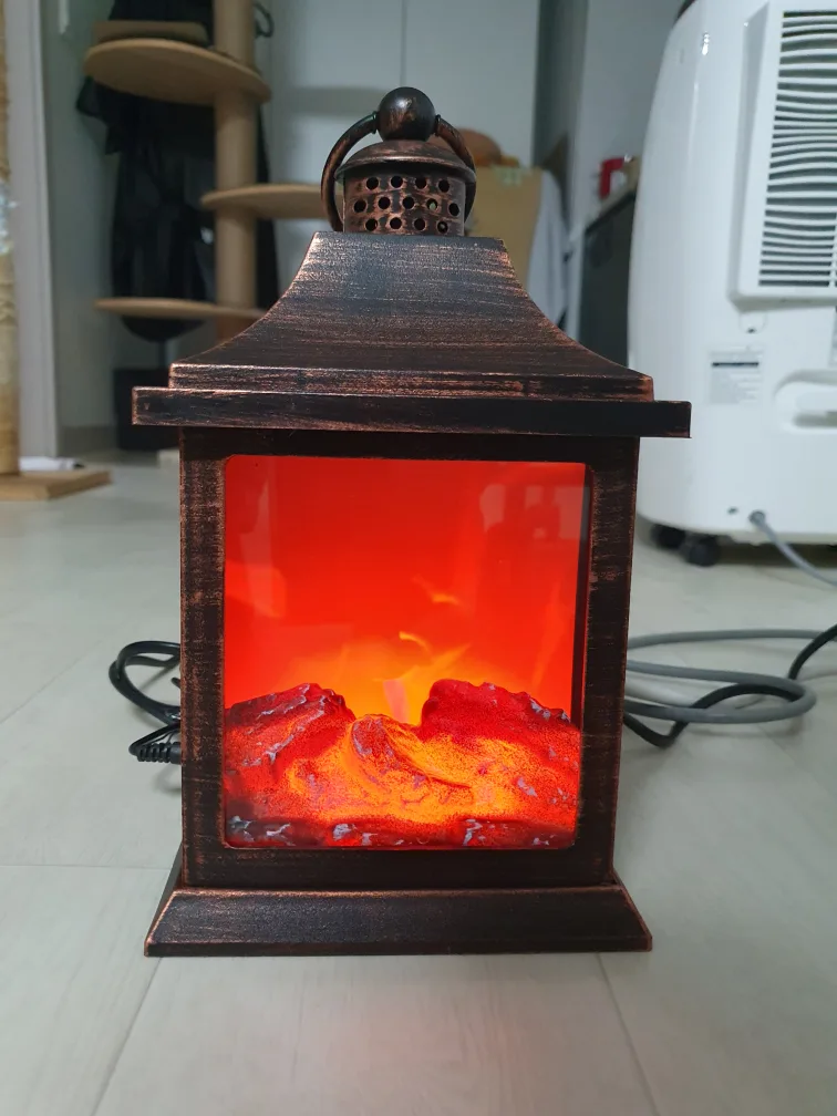 《불타는 무드등》움직이는 램프