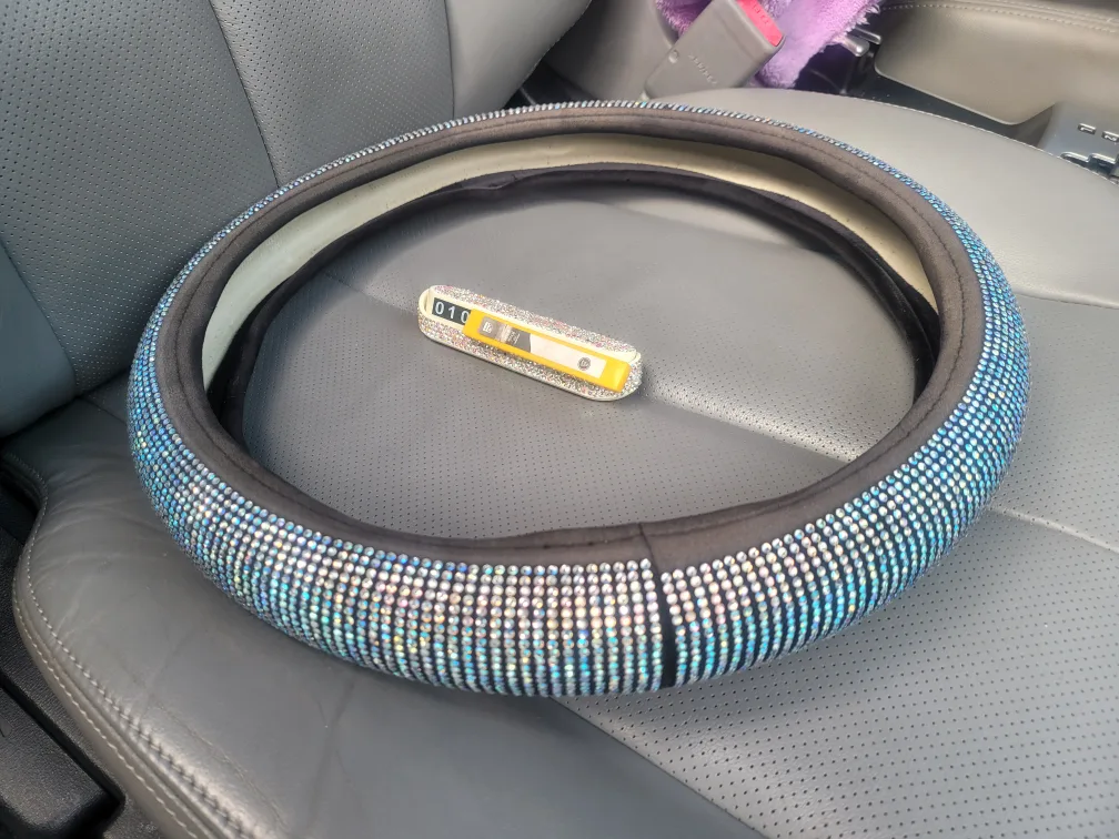 은색 반짝이 핸들커버