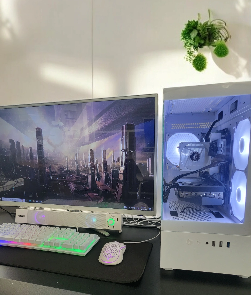 설치가능!! 화이트 컴퓨터 PC 세트 | 거창읍 | 디지털기기 | 당근 중고거래