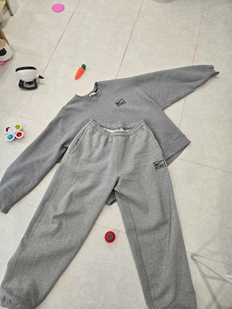 나이키x스투시 그레이 상의 팝니다. (상 XL ) 나투시