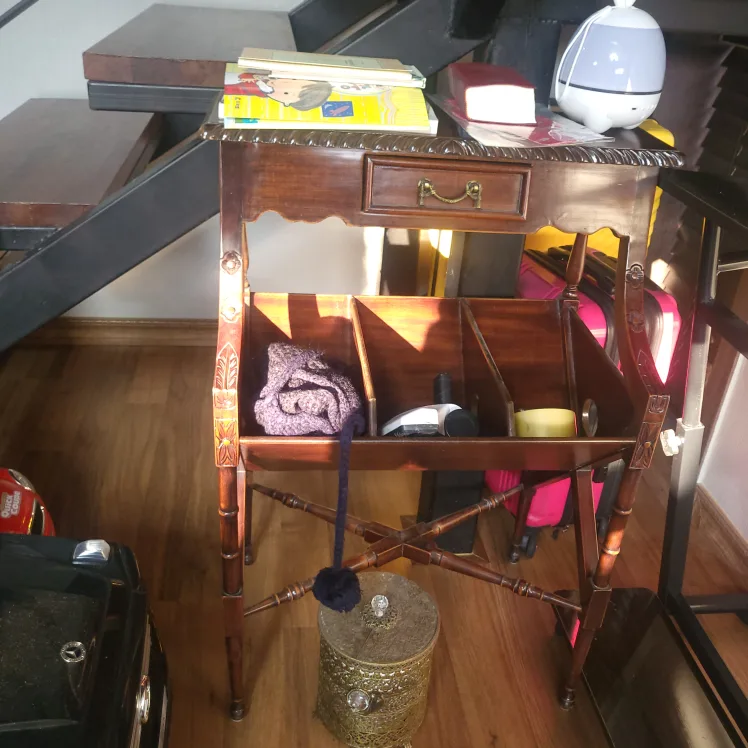 이태리 엔틱 원목 다용도 수납장 선반