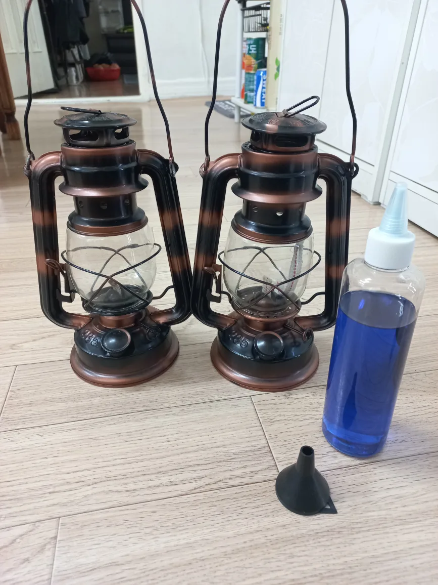 캠핑랜턴,레트로 랜턴,호롱불,(새거1개,중고1개)총 2개 일괄