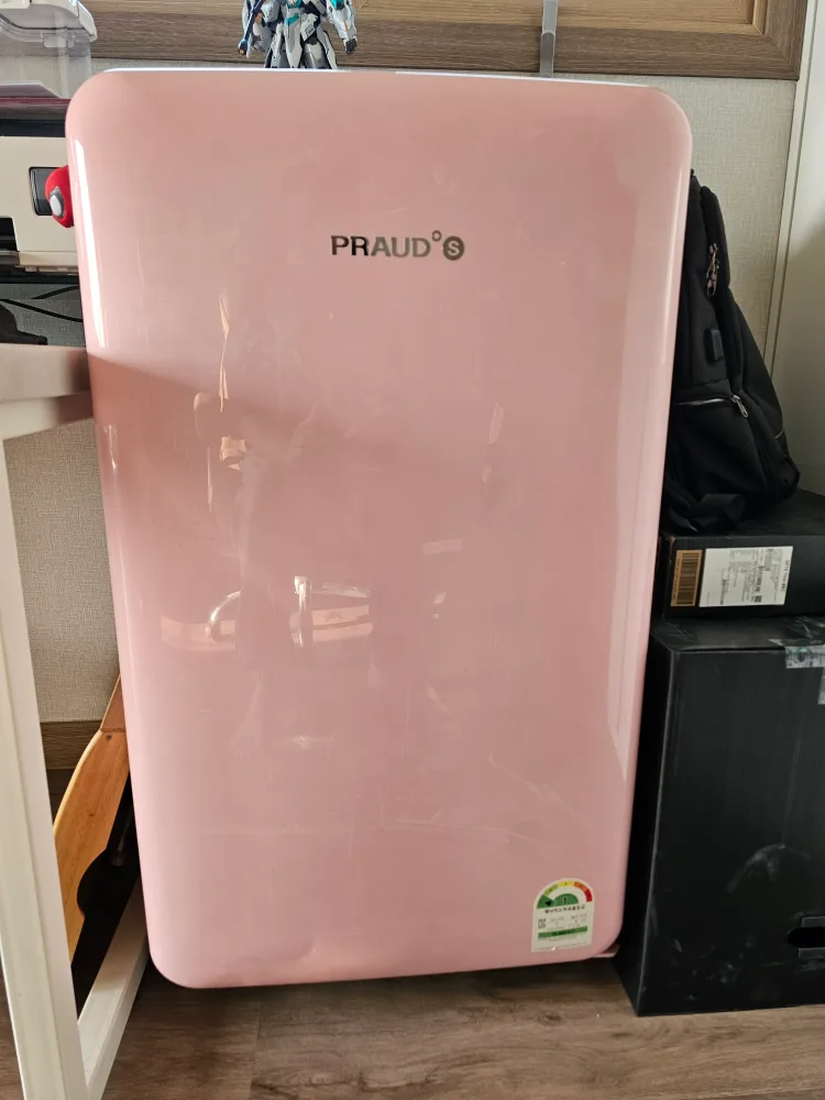 위니아 프라우드 냉장고 118L 핑크색