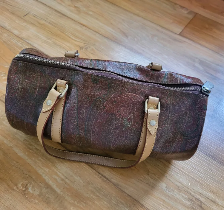 에트로 중고 원통가방 