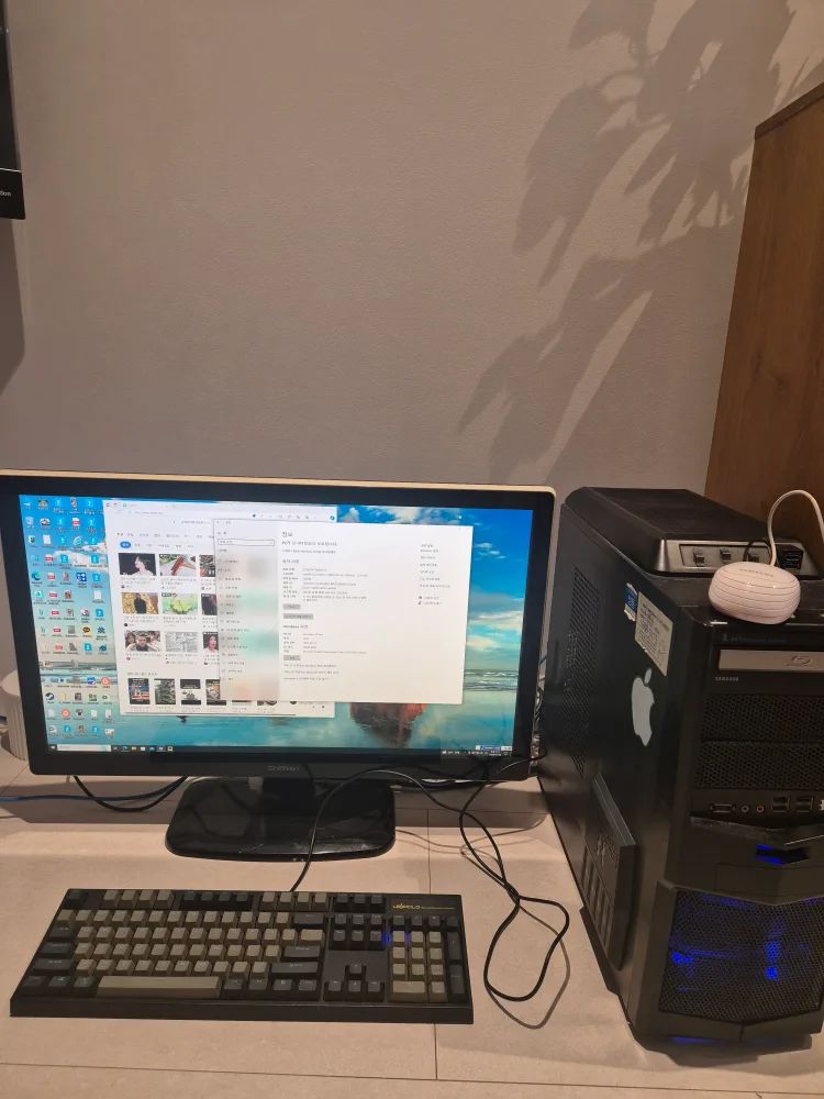 (용산 조립)데스크탑pc+모니터 27인치