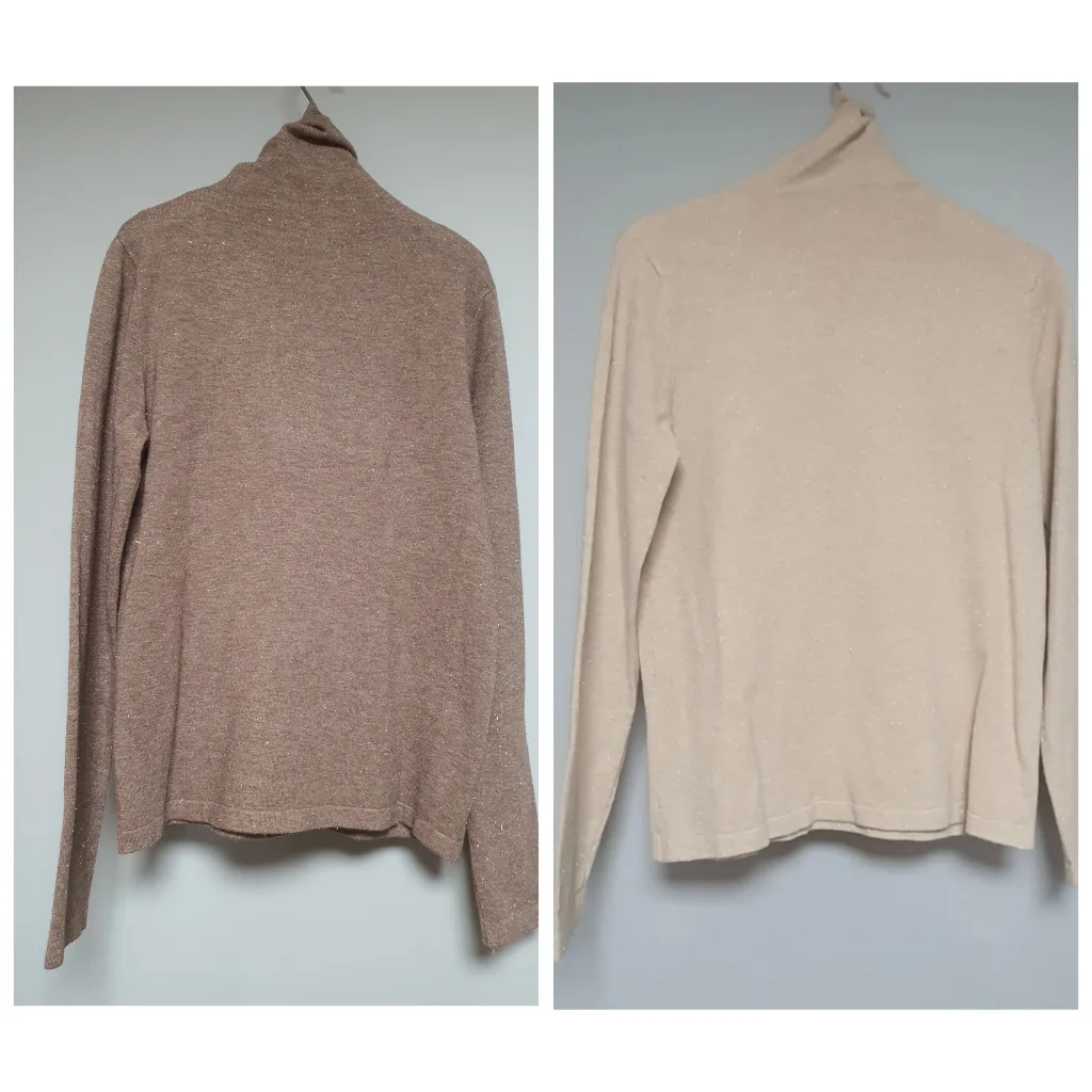 코코아밀크 색상 터틀넥 F사이즈