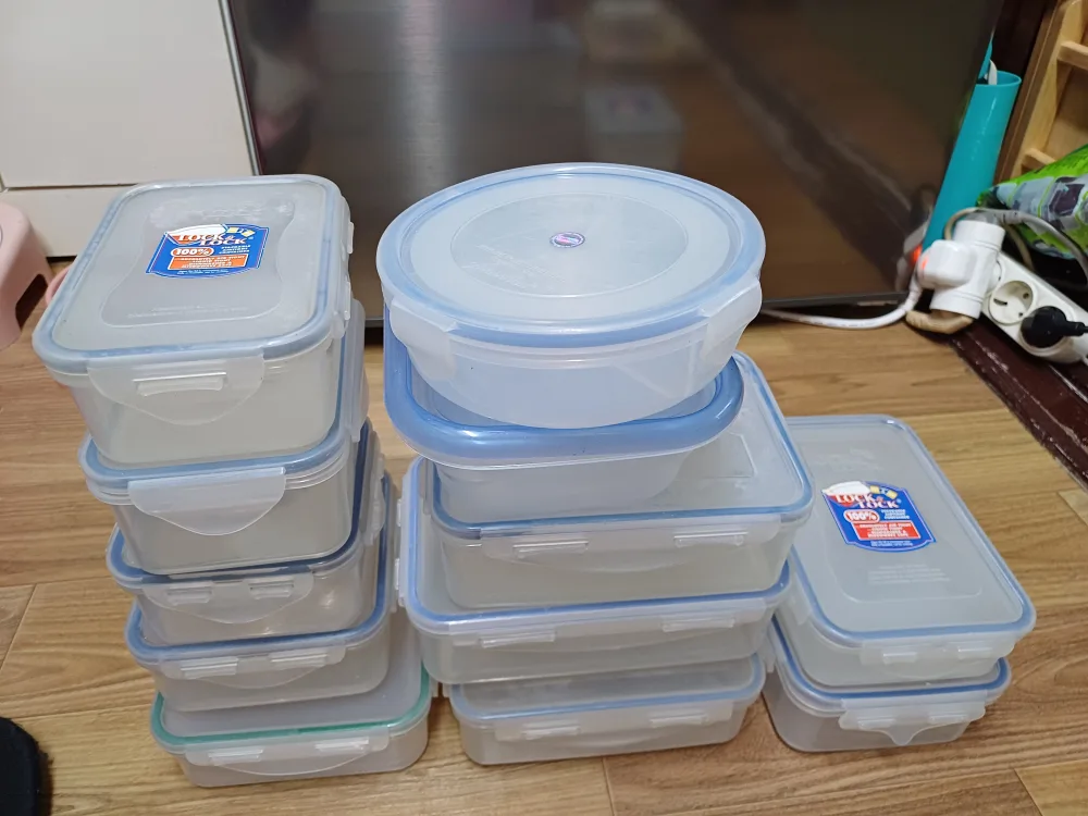 반찬통12개 큰통 작은통 중고일괄 3000원