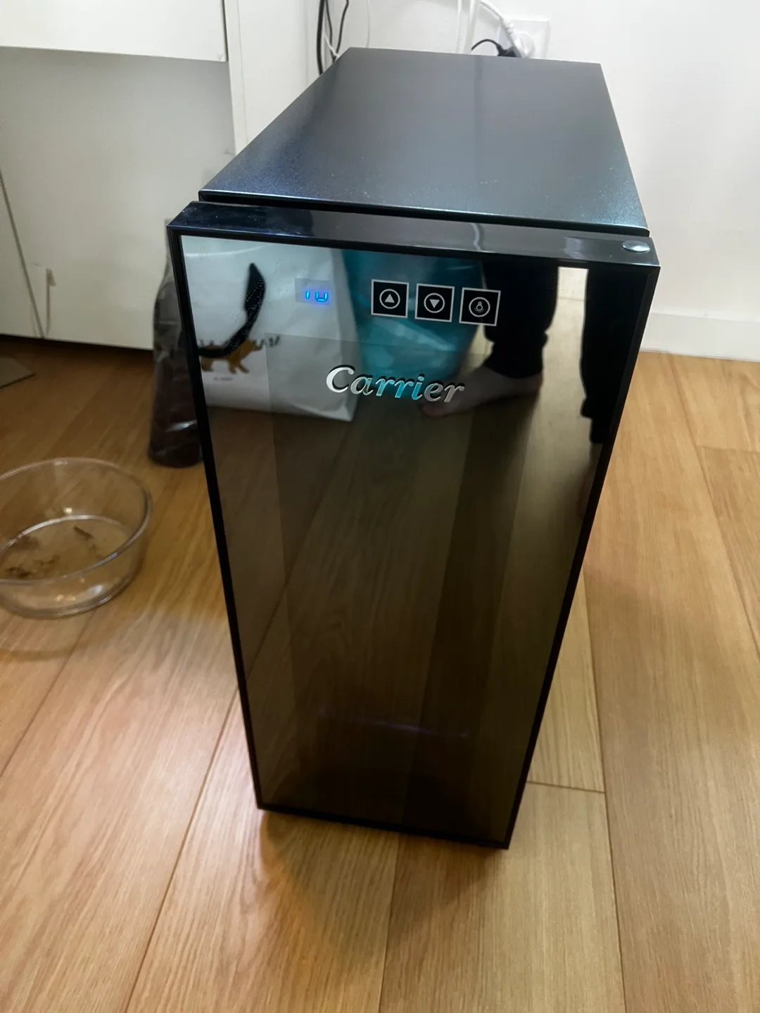 캐리어 프리미엄 미니 와인셀러 미러형 CSR-35WM 자가설치 12병