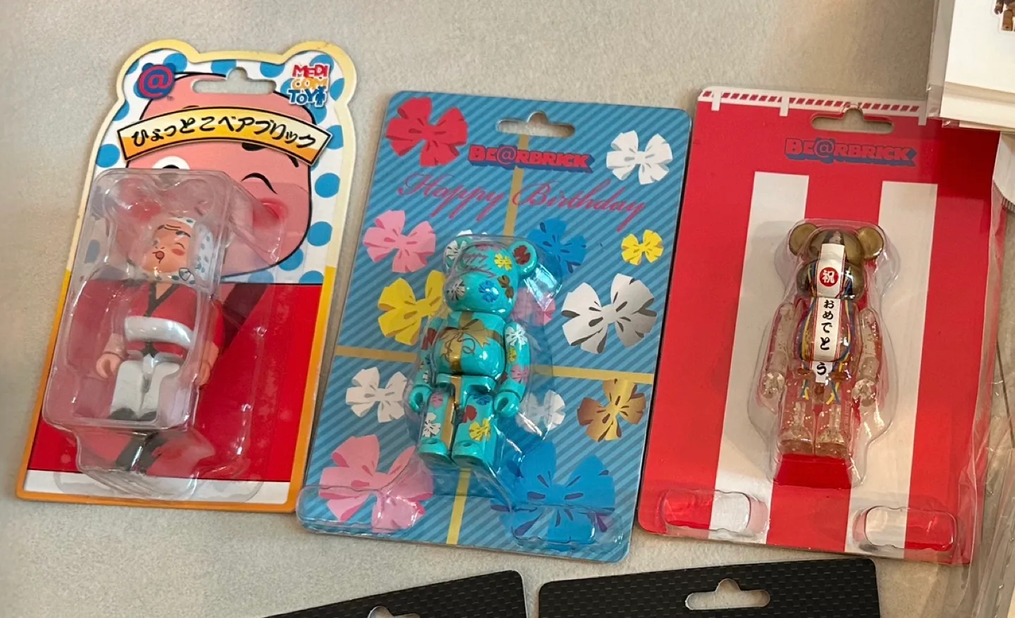 베어브릭 인사말시리즈 100% 외 3종세트