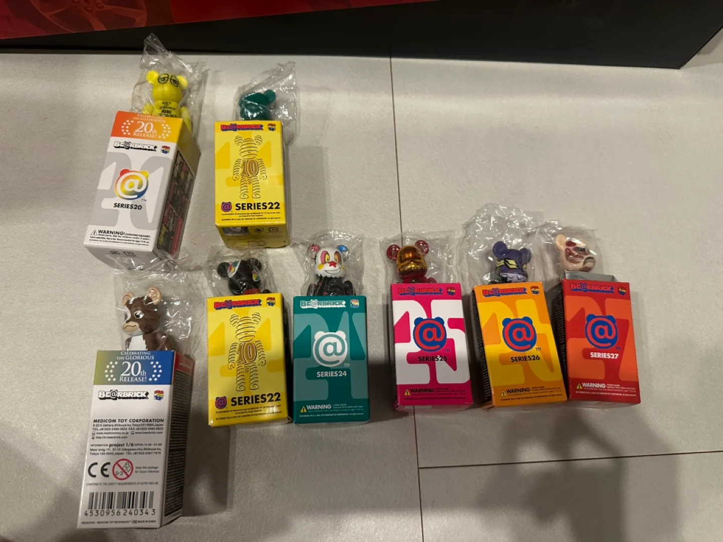 베어브릭 (시리즈 20~27) 8종세트 일괄