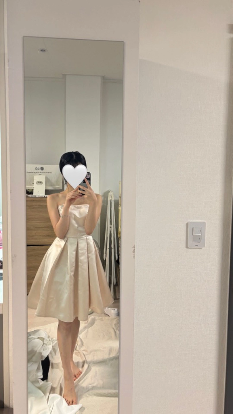 웨딩드레스 블랙 연핑크베이지 웨딩촬영 웨딩 브라이덜샤워