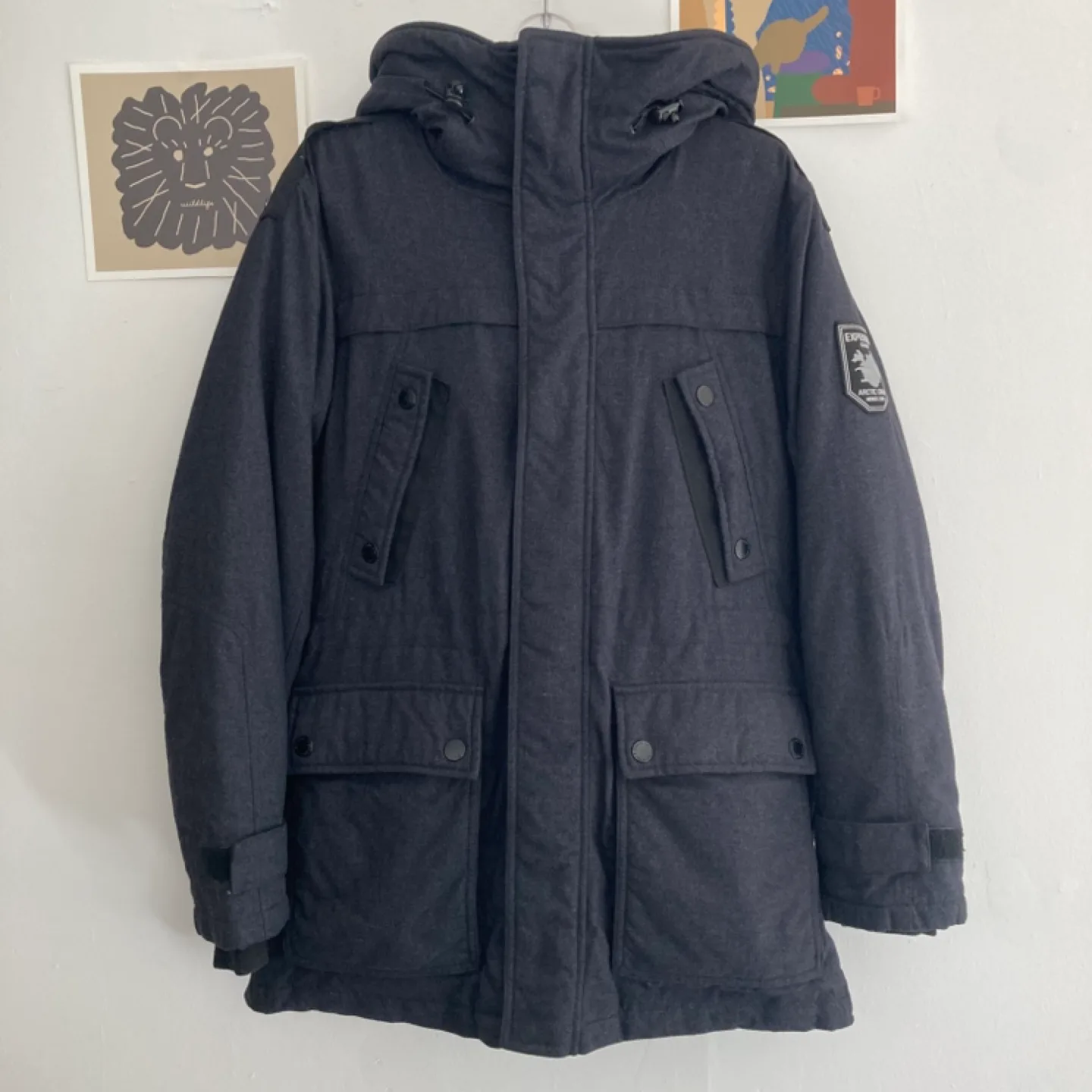 henus 먹색 덕다운 패딩(95)